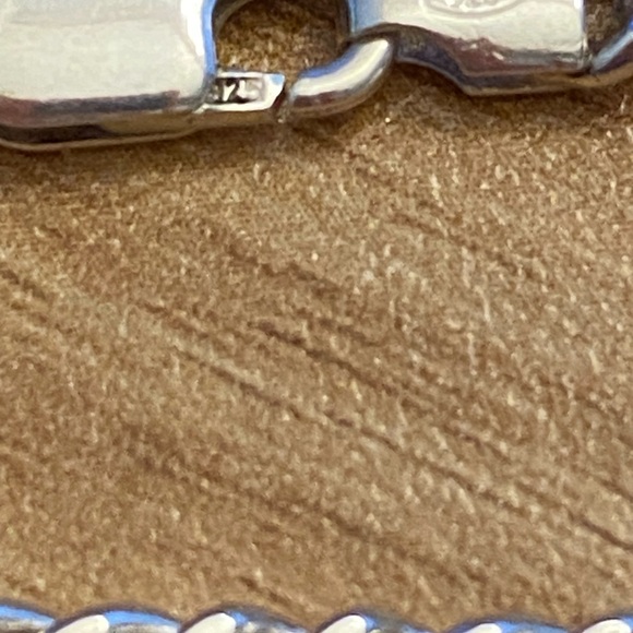 Set of Four EUC 925 Sterling Silver Curb Chain Charm Bracelets - Picture 10 of 15